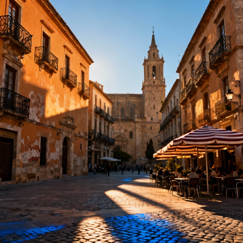 AI historic European old town square