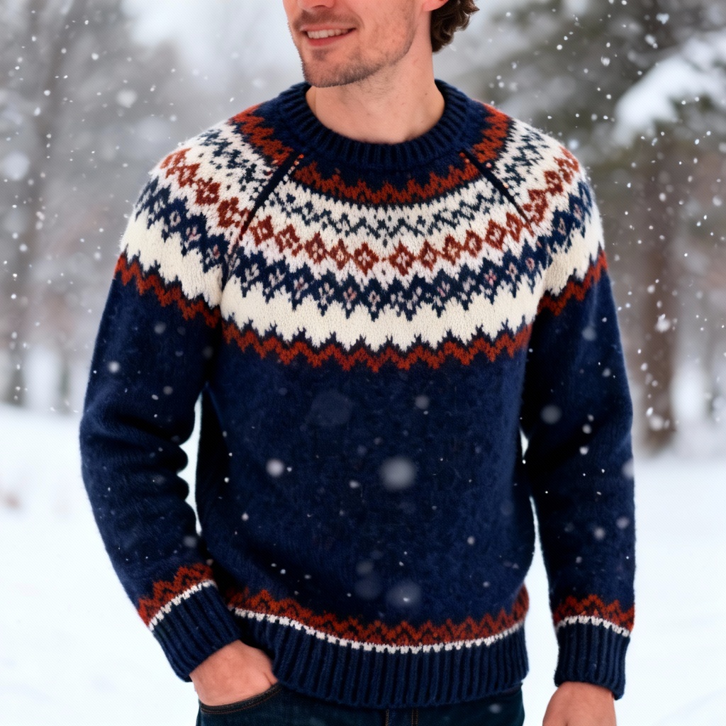 AI Fair Isle knitted sweater