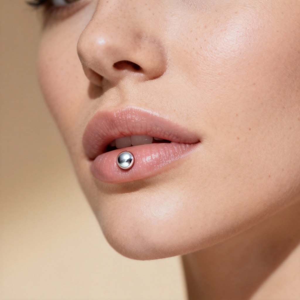 AI Lip Piercing Try On