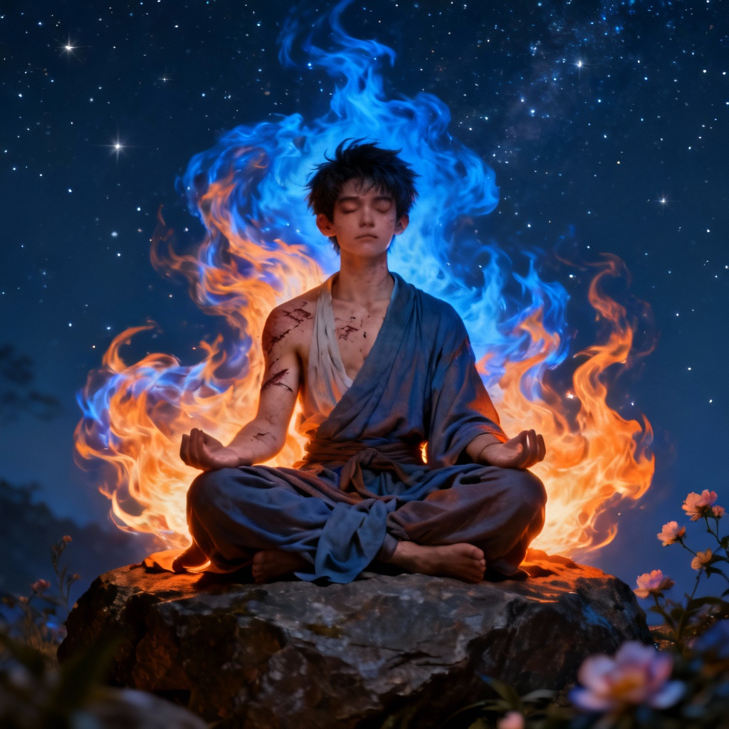AI Zuko Avatar Spirit Flame Meditation