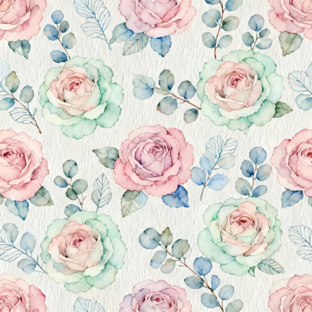 Seamless rose pattern wallpaper