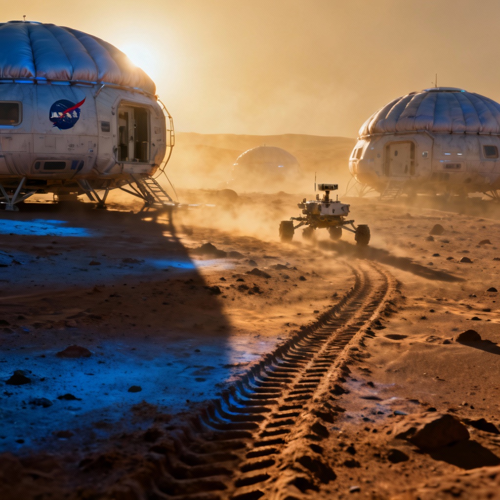 AI Mars Base Concept Art