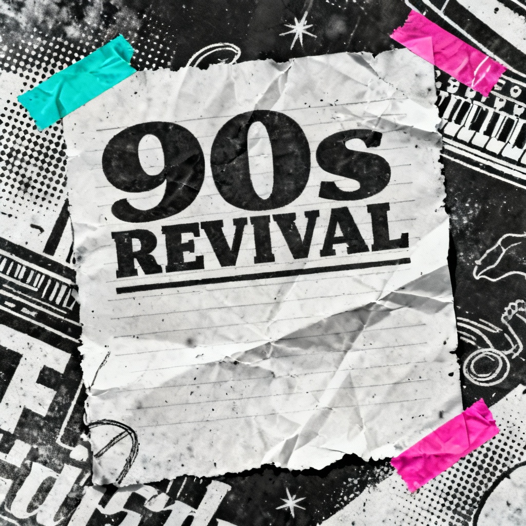 AI 90s photocopy grunge poster