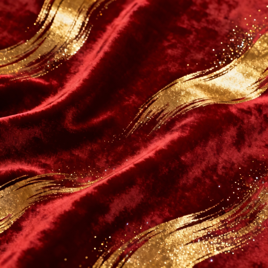 AI Red and gold abstract holiday wallpaper