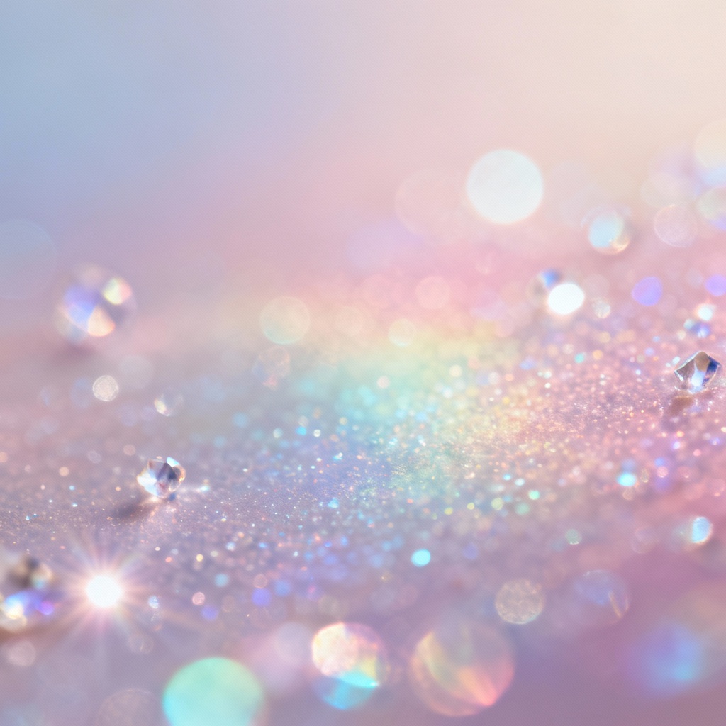 AI crystal bokeh shimmer gradient background