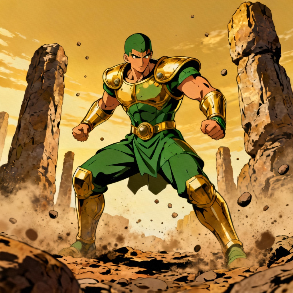 AI earth kingdom avatar lifting stone pillars