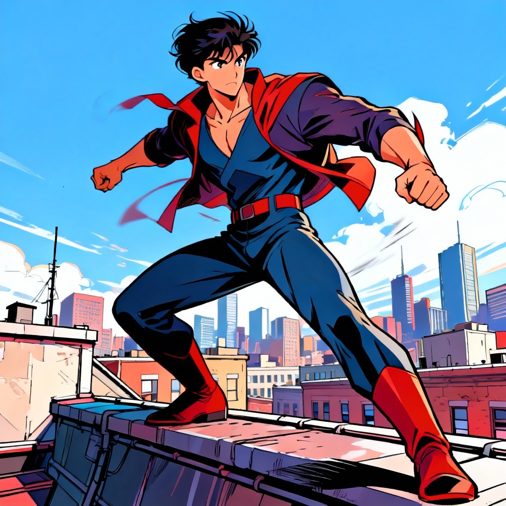 AI anime full body character