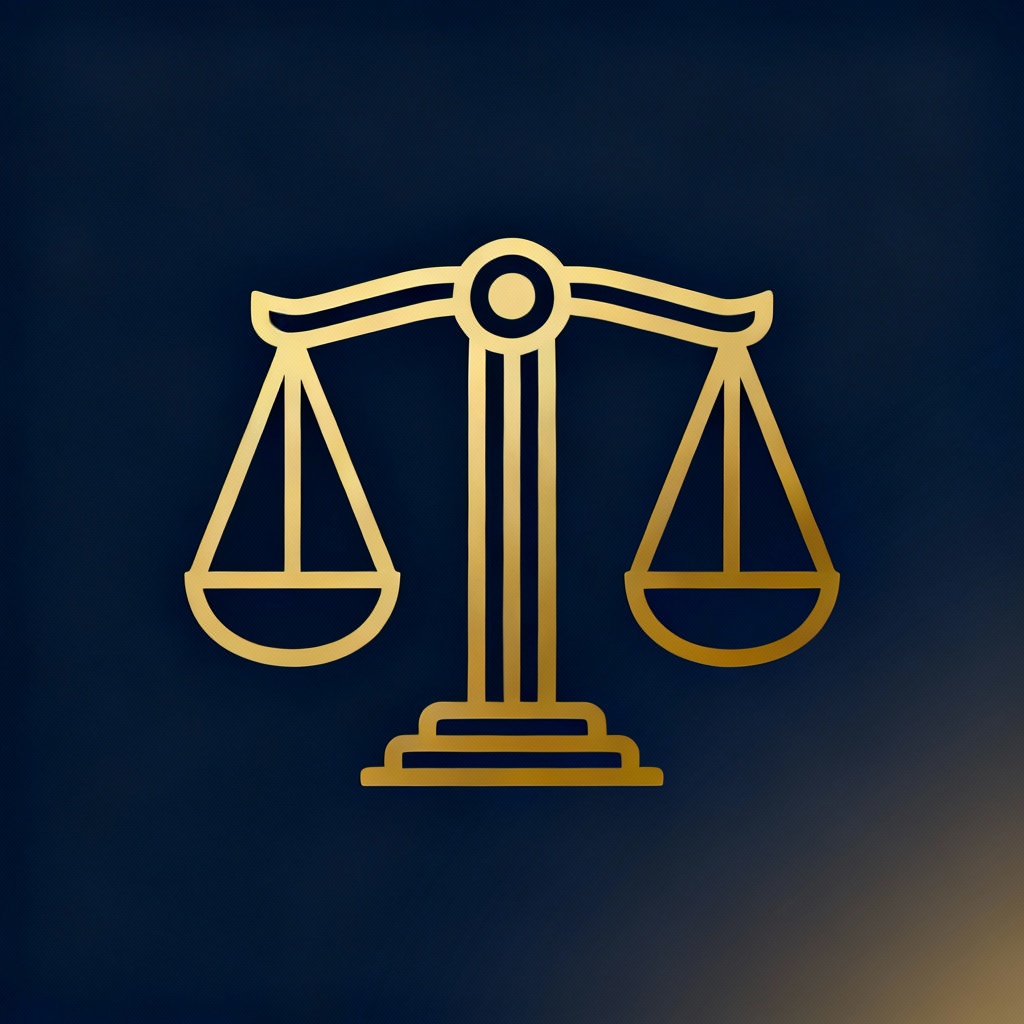 AI minimal scales of justice legal icon