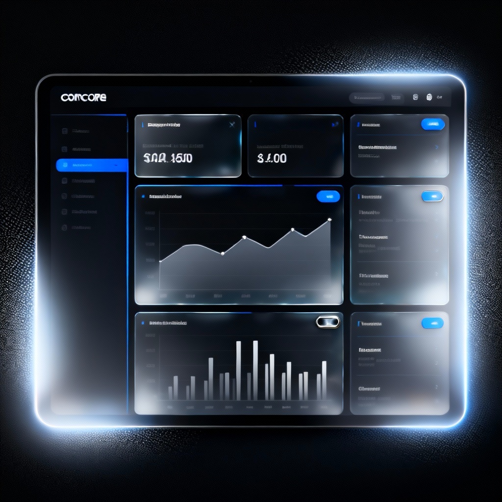 AI Dark Mode Corpcore Dashboard UI