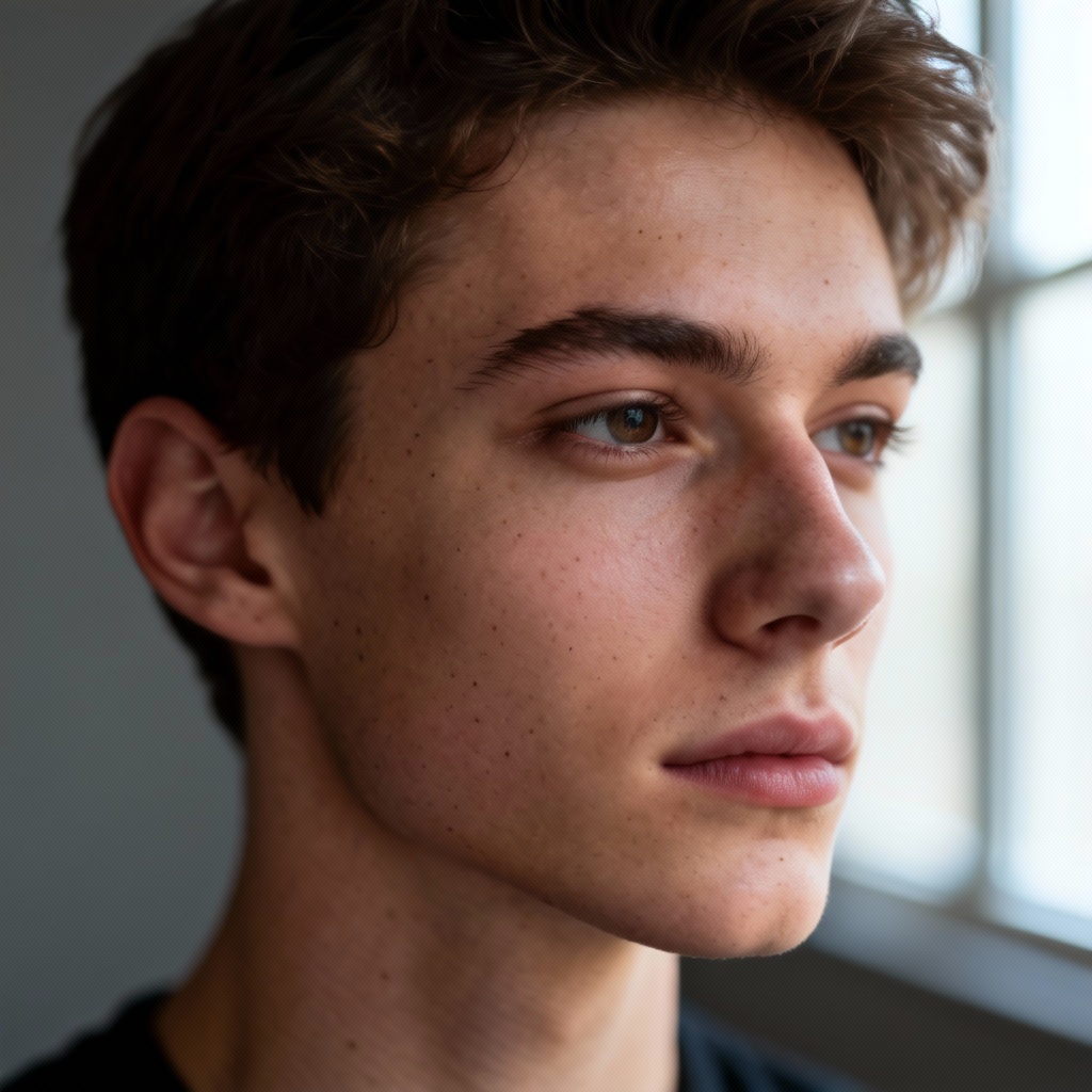 AI selfie generator neon studio portrait