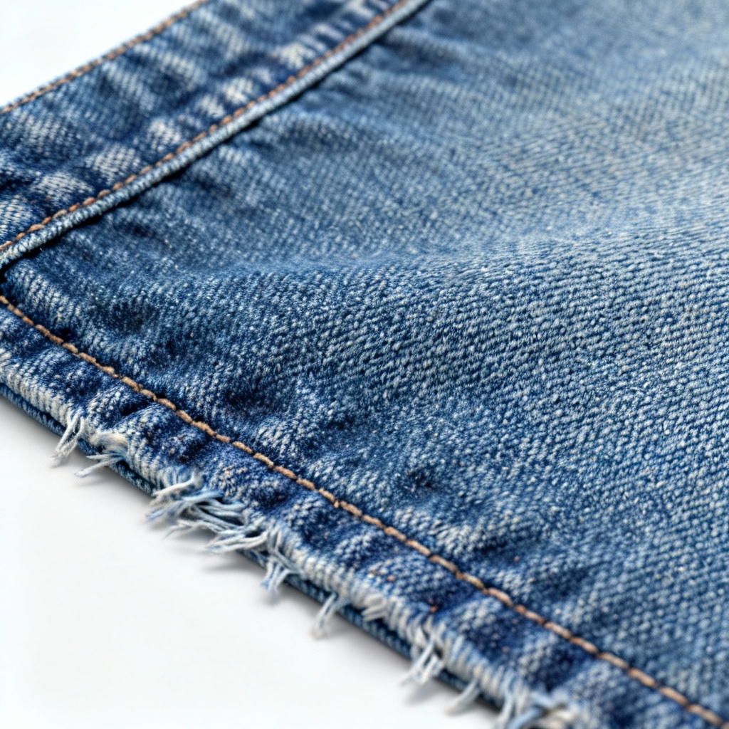 AI denim fabric weave texture