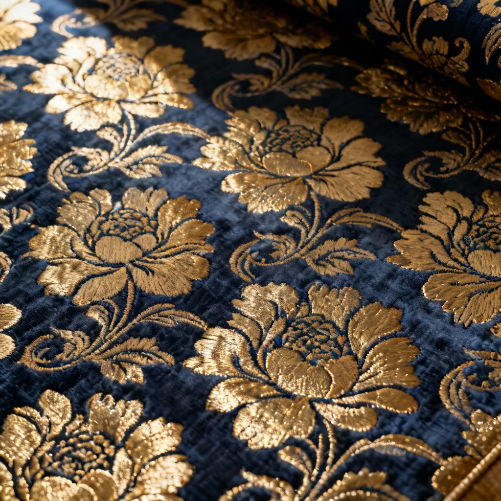 AI Jacquard floral woven pattern