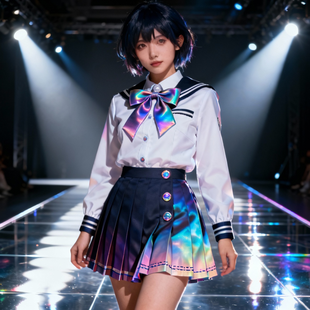 Cosplay runway seifuku fashion design