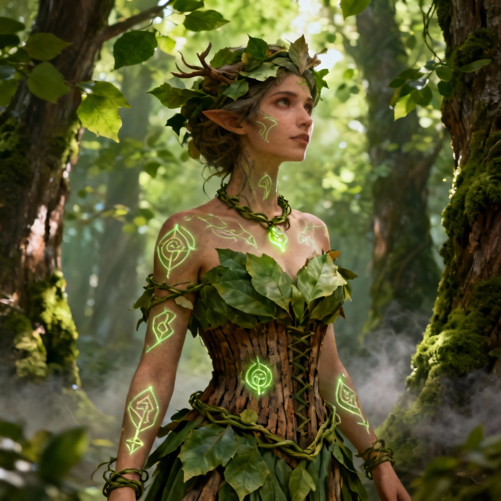 AI Forest Dryad Costume