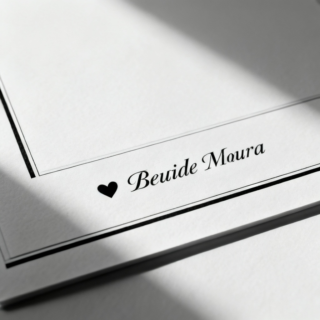 AI minimalist anniversary card