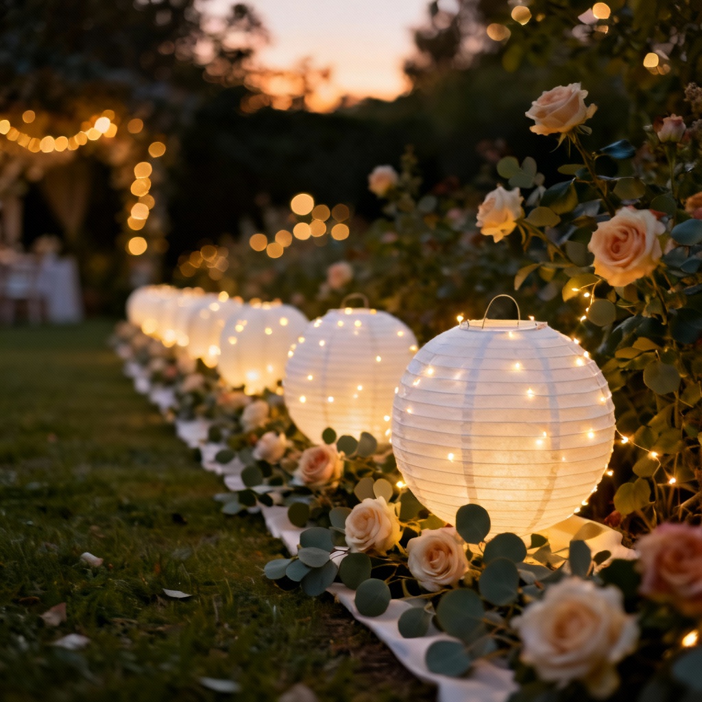 AI Wedding Paper Lantern Decor