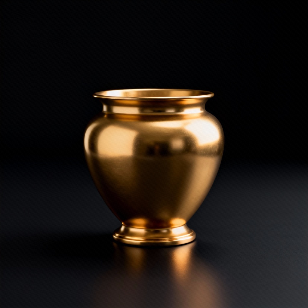 AI Luxury Golden Urn Pot