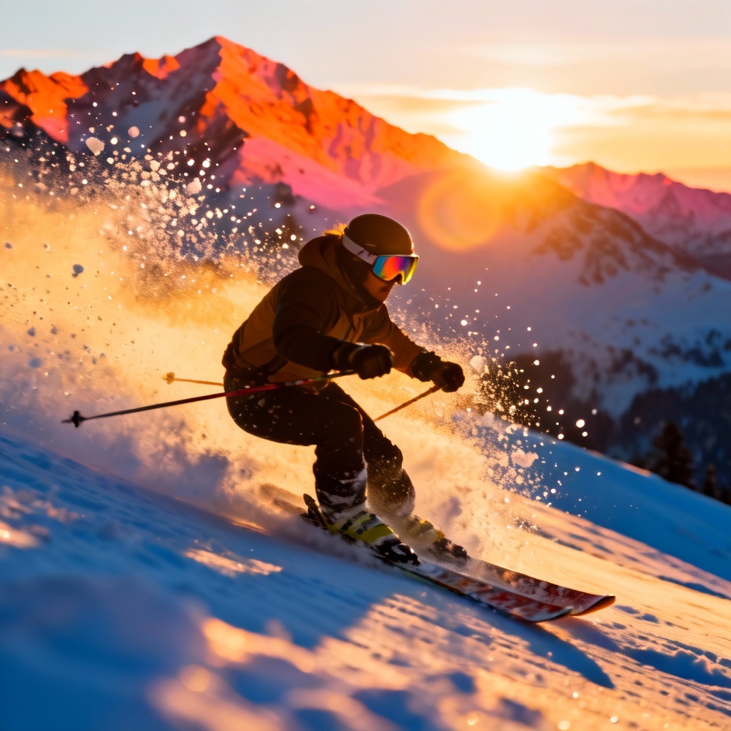 AI Ski Carving Powder Photo
