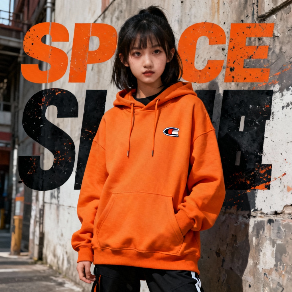 Streetwear AI girl for urban brand campaigns