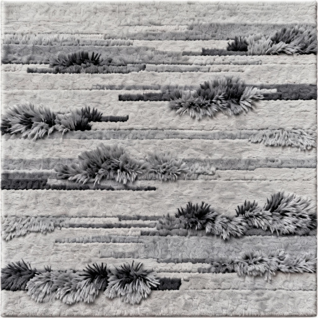 AI seamless raccoon striped faux fur texture