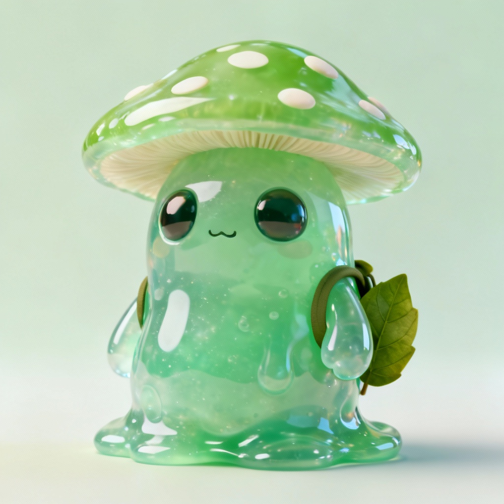 AI cute forest slime buddy creature