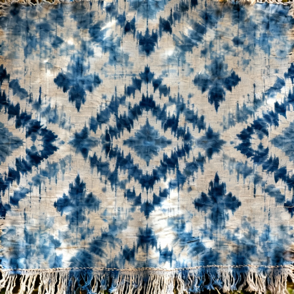 AI Ikat woven pattern design