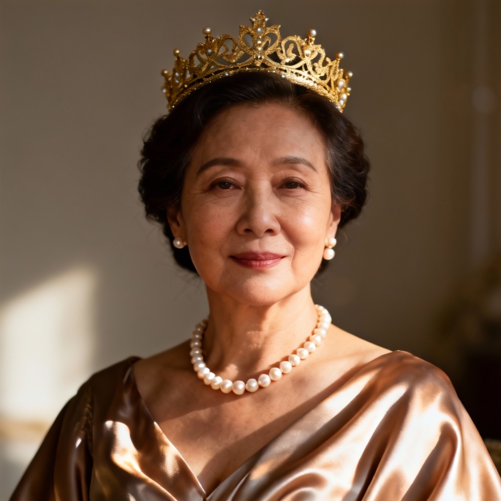 AI Classic Crowned Queen Portrait