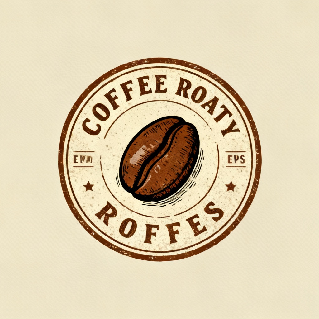 Vintage coffee badge logo