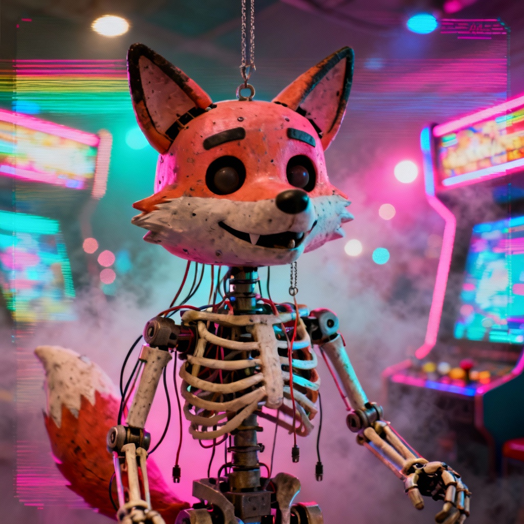 AI Mangle FanF glitch arcade animatronic