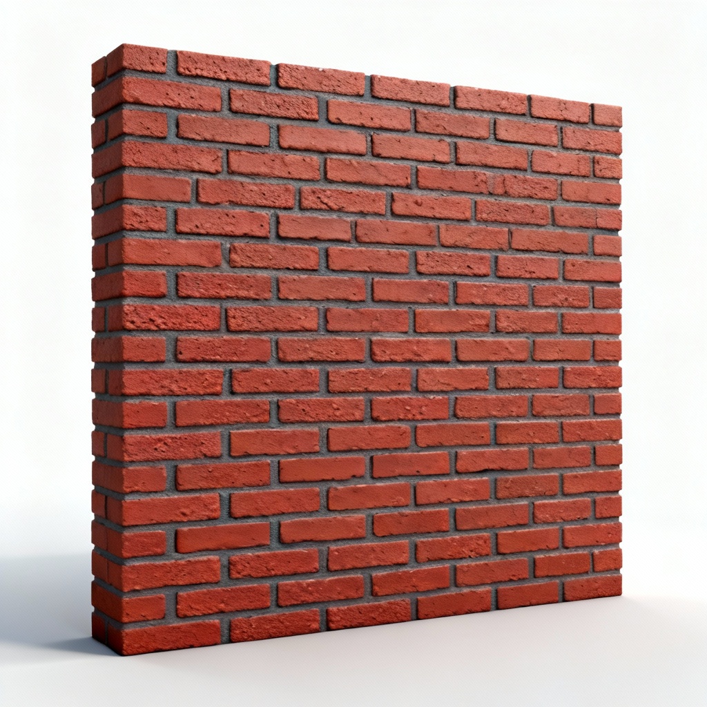 AI generated seamless red brick wall texture in 4K