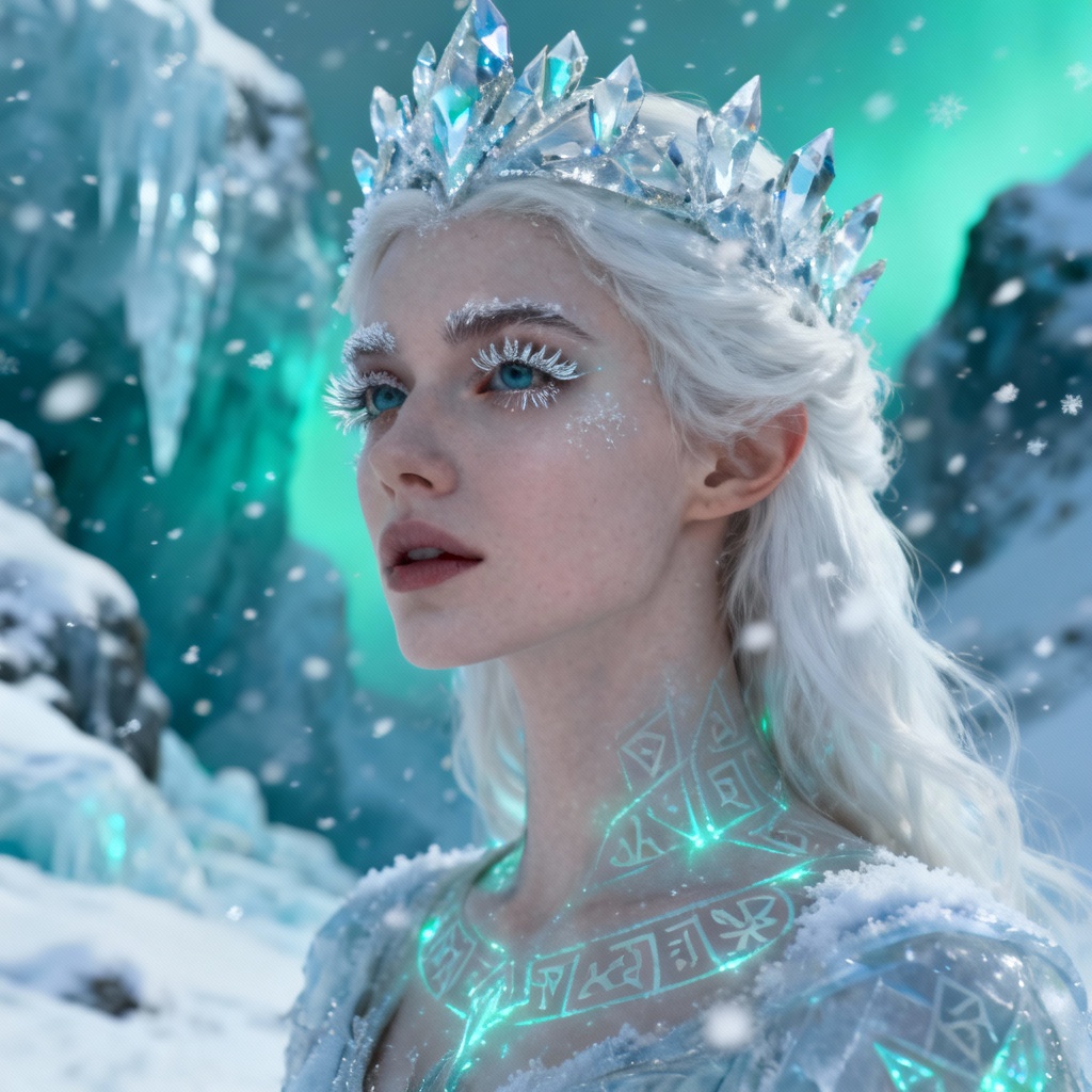 AI winter solstice ice elf