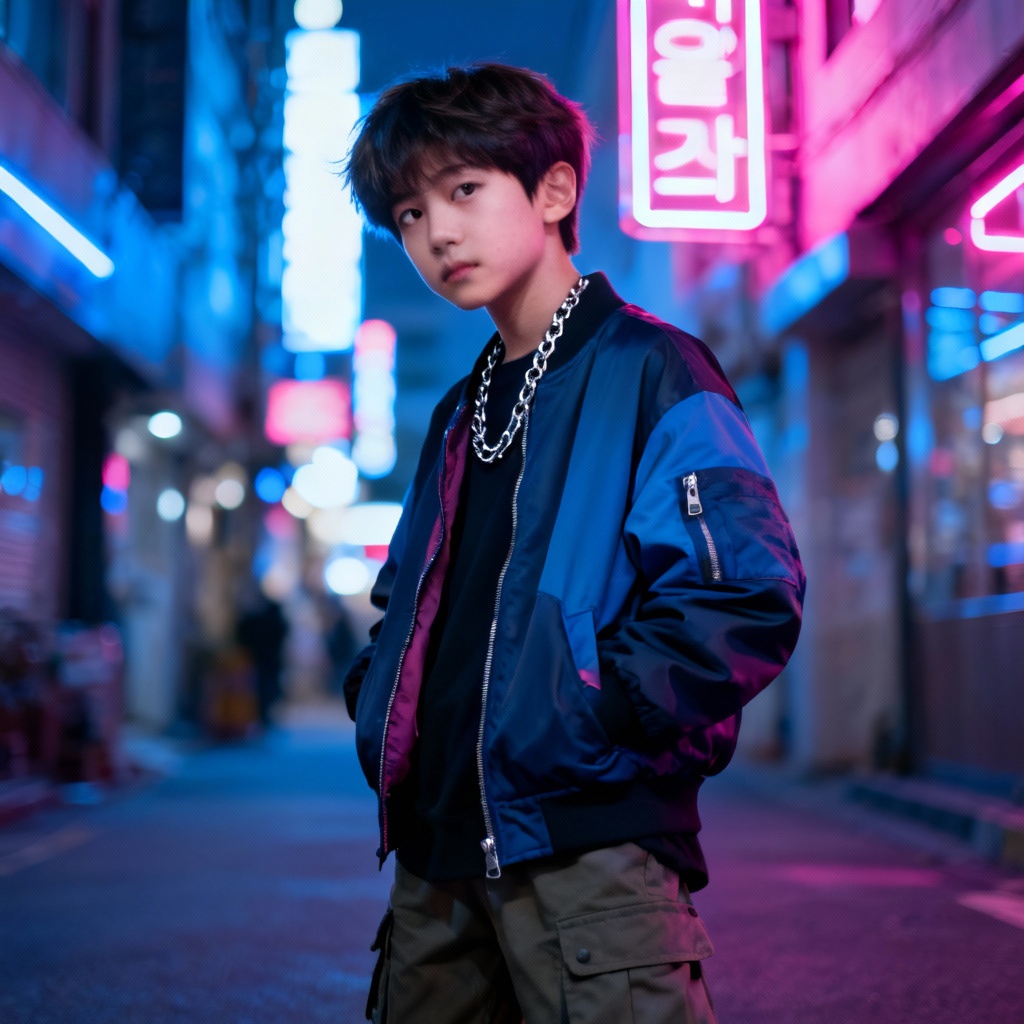 AI boy image maker K pop streetwear concept