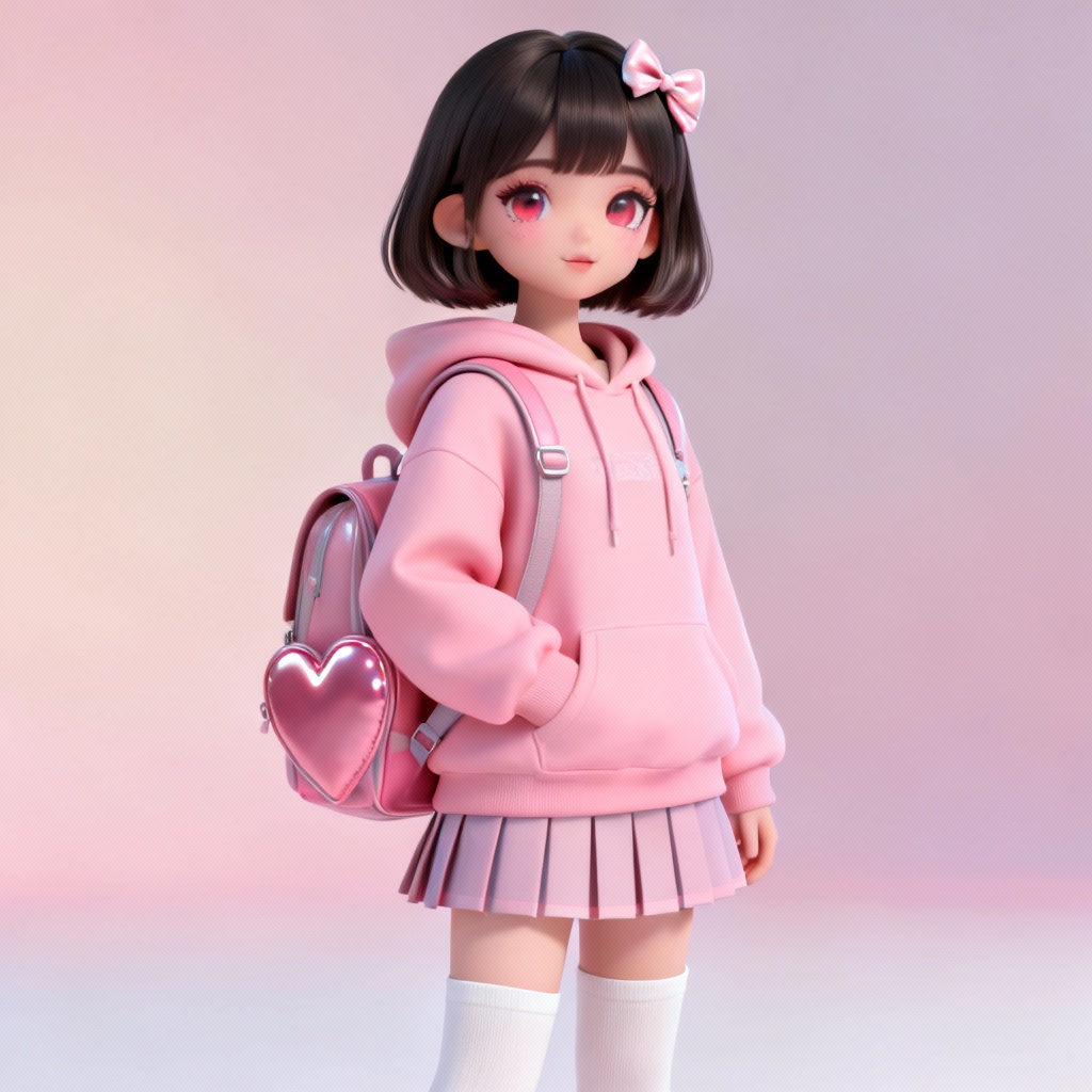 AI Roblox avatar girl softie pastel GFX