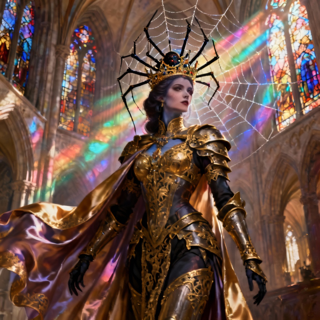 AI Fantasy Spider Empress Concept Art