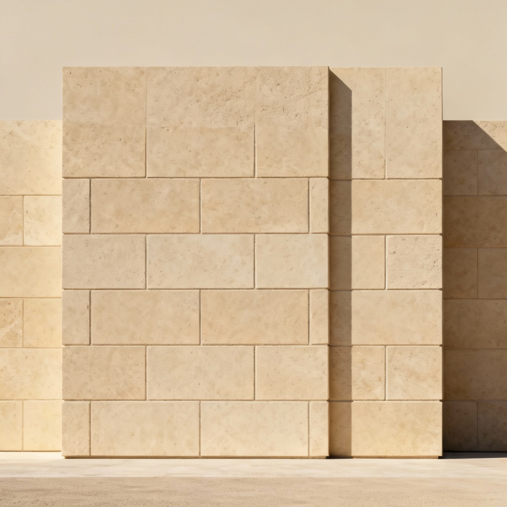 Tuff stone veneer wall for architecture