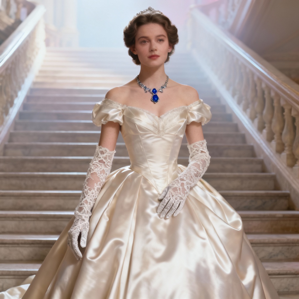 AI Victorian Princess Ball Gown