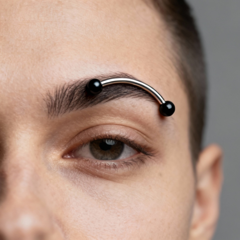 AI Eyebrow Piercing Try On