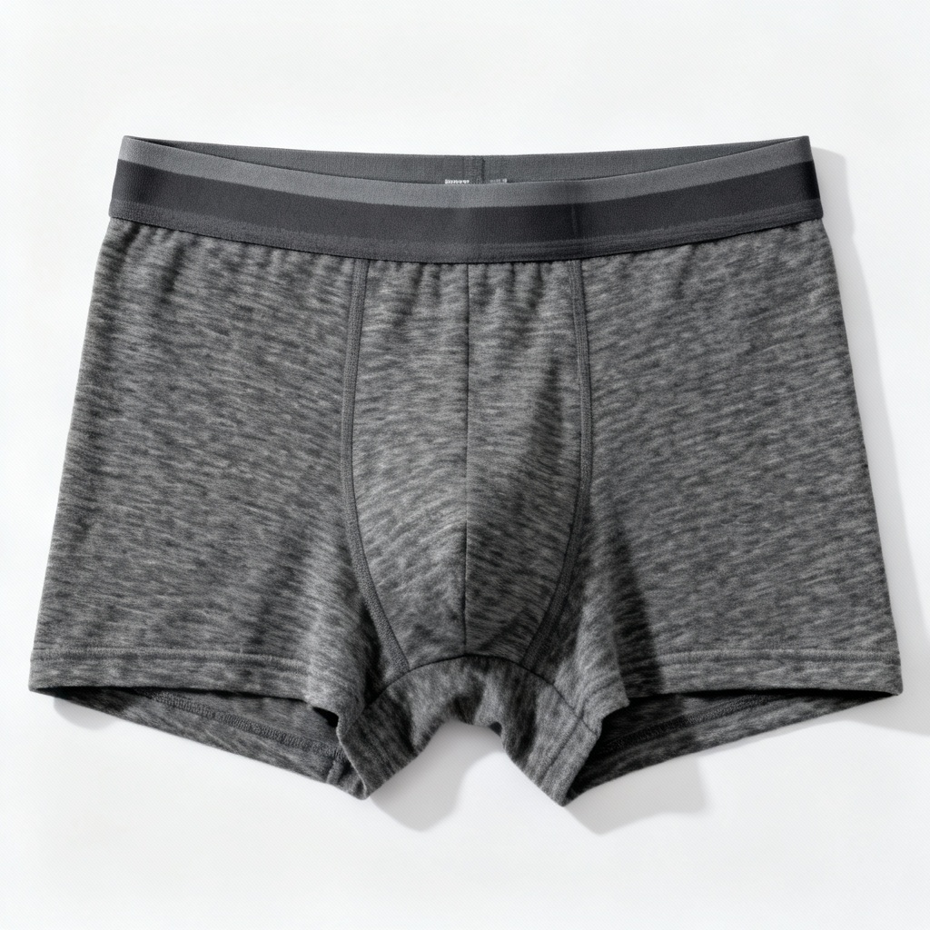 AI men boxer briefs mockup front view