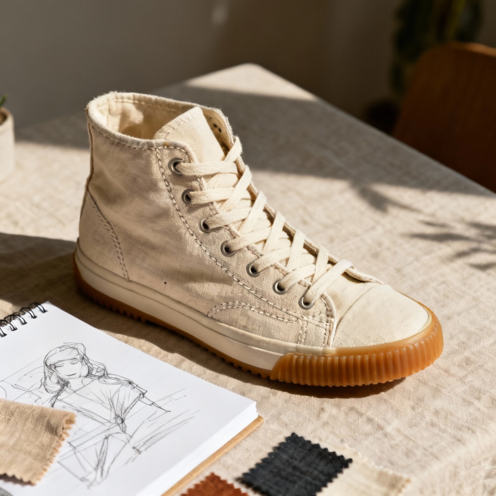 AI eco canvas high top lifestyle scene