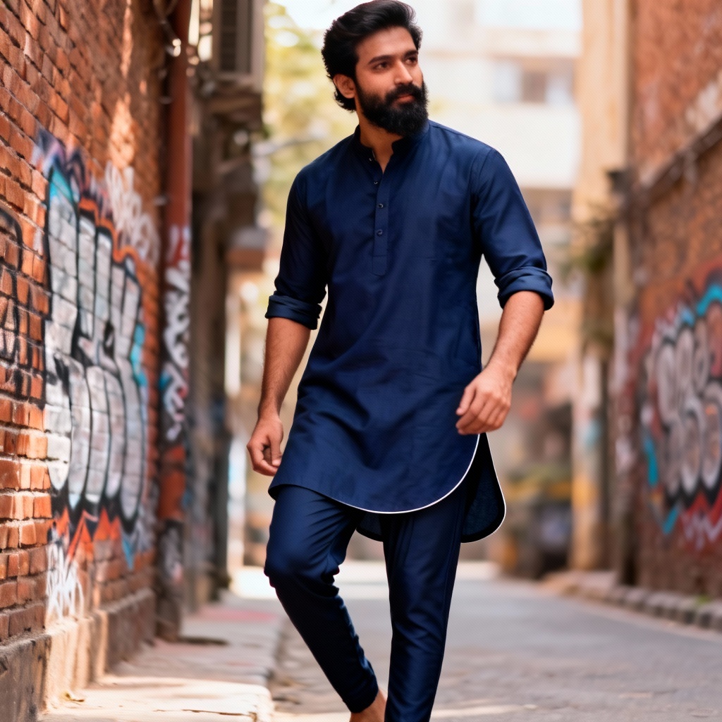 AI Pathani Style Kurta