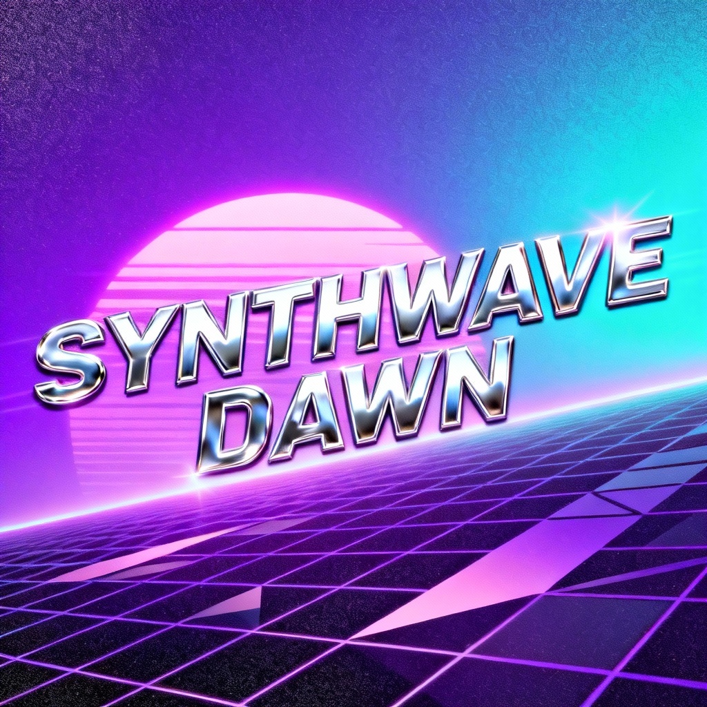 AI poster design synthwave night run