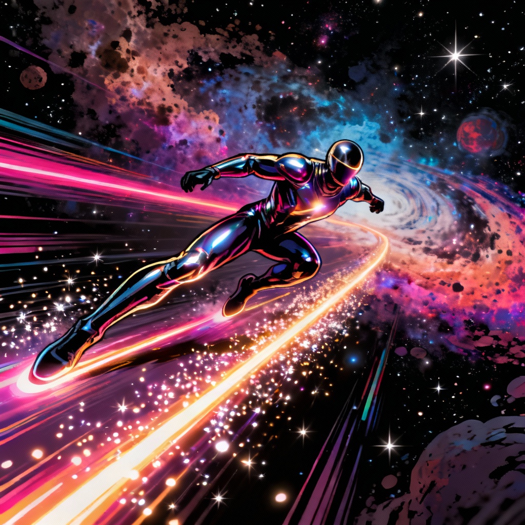 AI star-powered speedster superhero