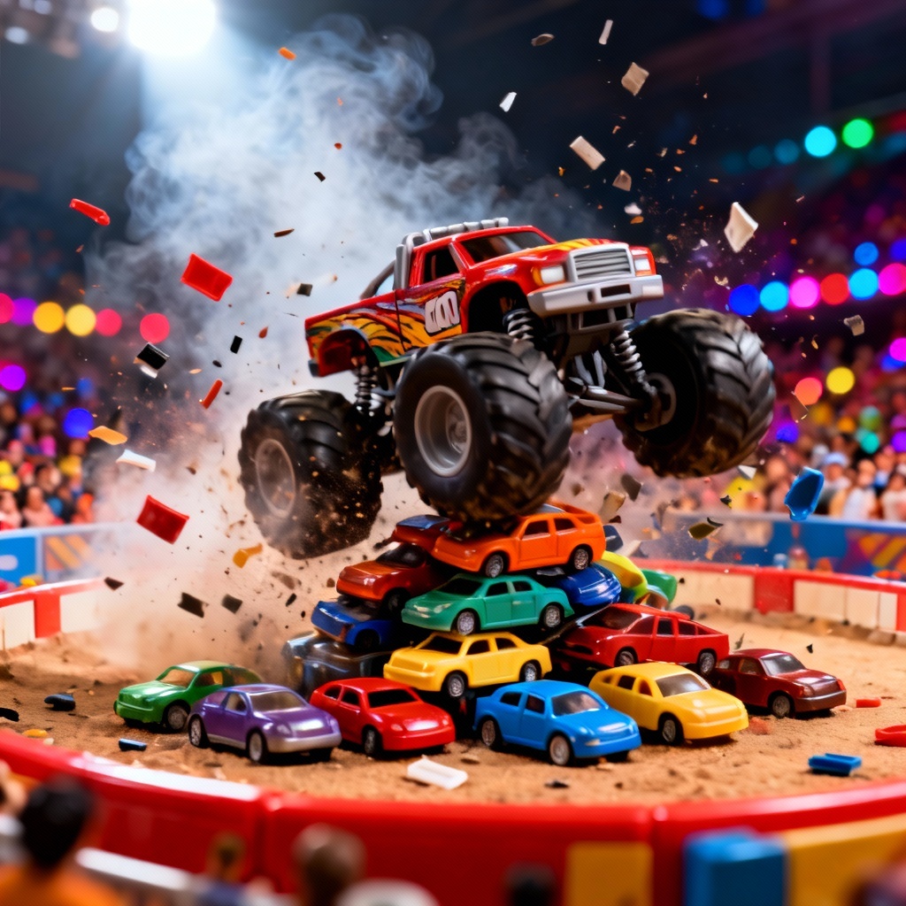 AI Hot Wheels monster truck playset image