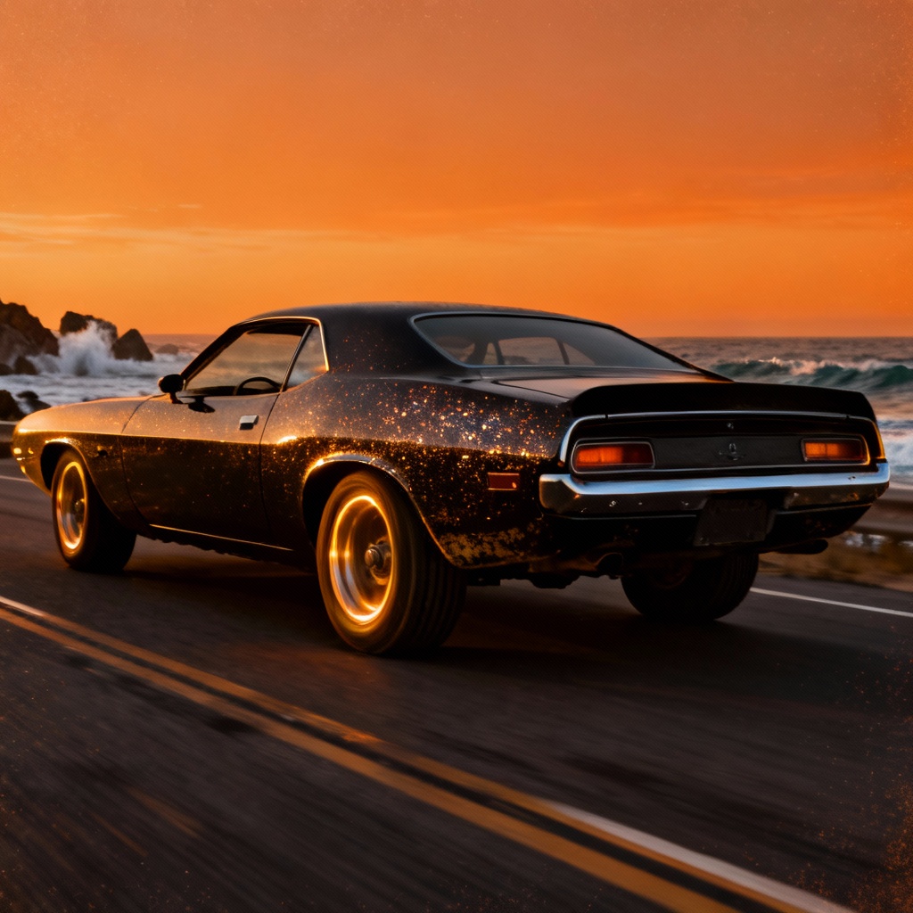 AI Classic Muscle Car Render