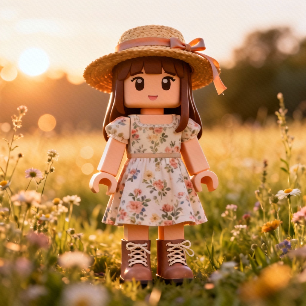 AI Roblox avatar girl cottagecore aesthetic