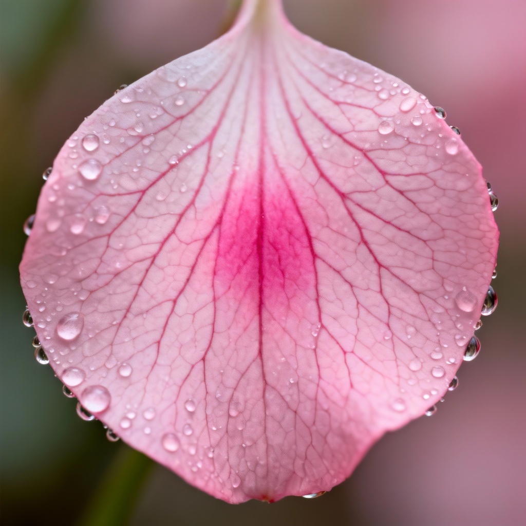 AI Macro Petal Texture Closeup