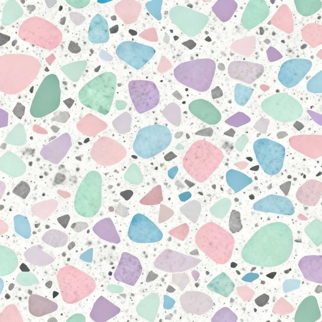 AI terrazzo colorful seamless pattern