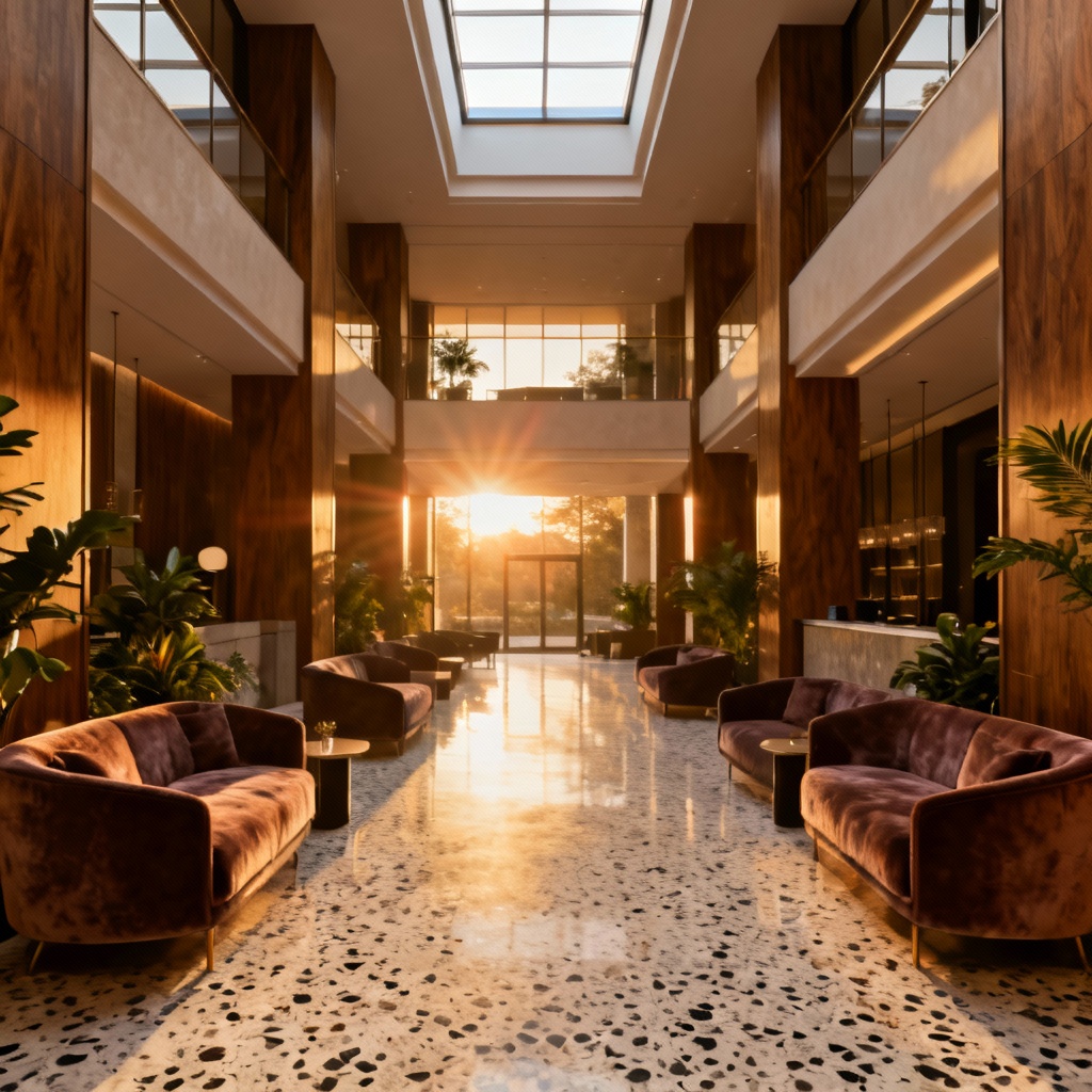 AI Hotel Lobby Concept Render