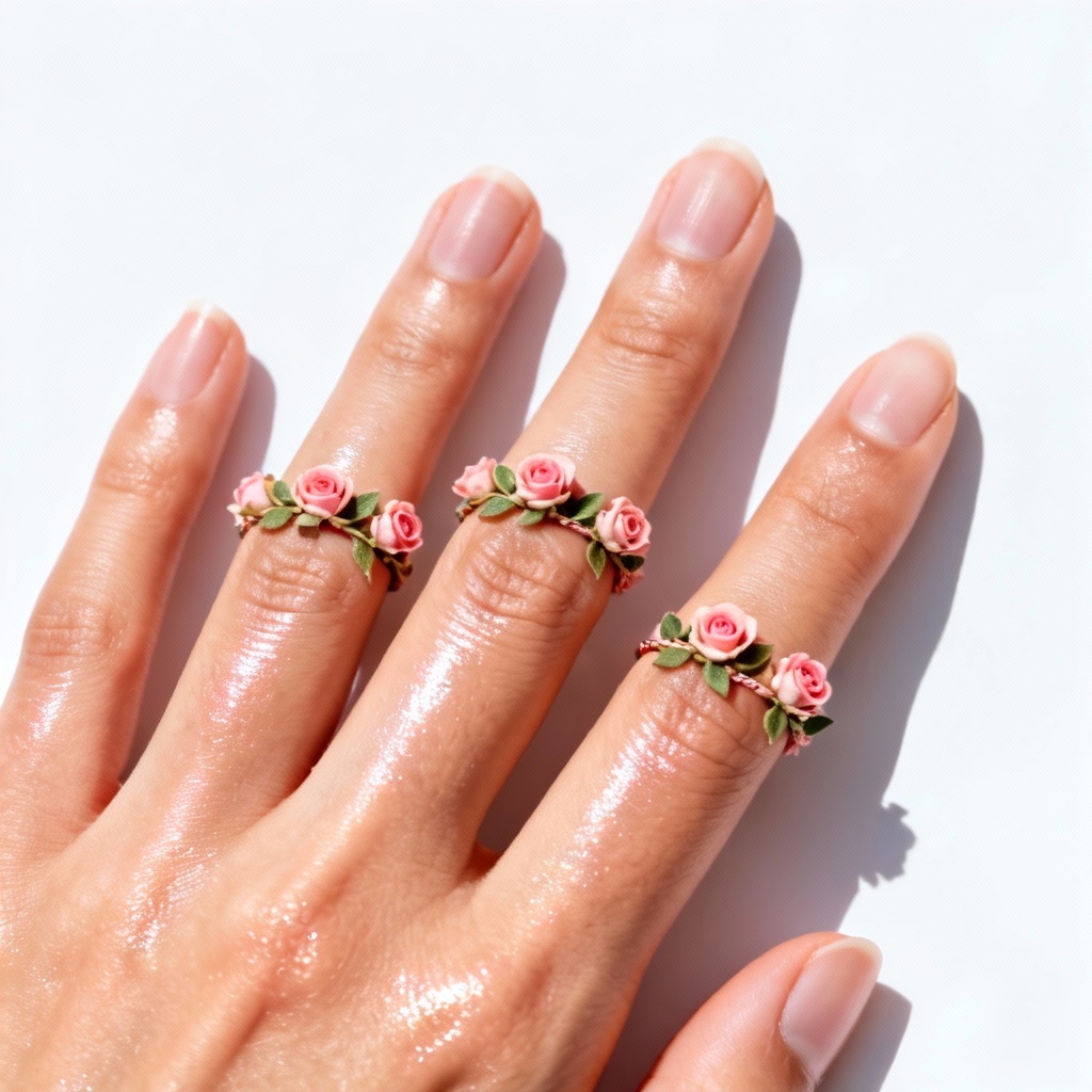 Gulf floral finger strips and ring bands