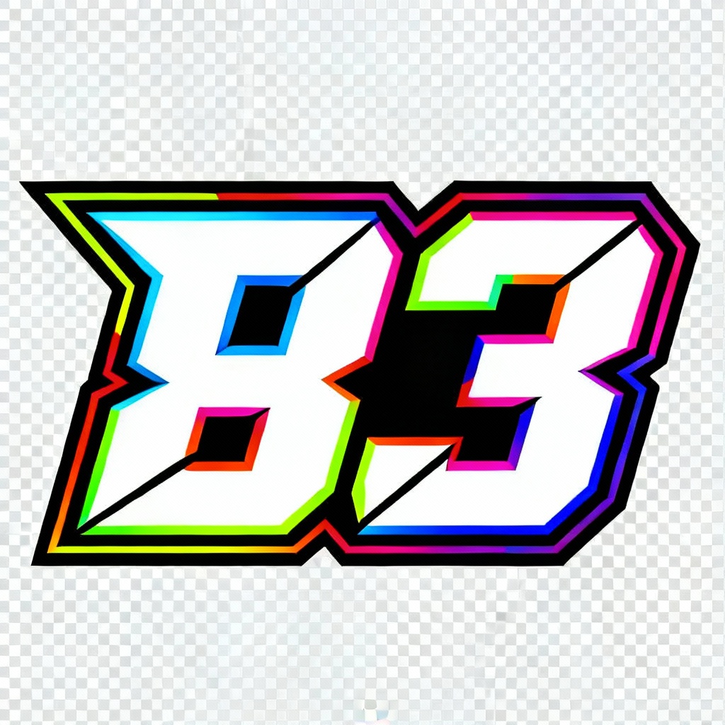 AI motocross number plate decal